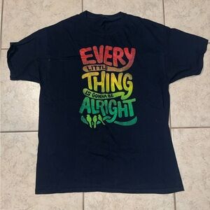 Vibrant Black and Red Short Sleeve Tee with Graffiti Print, bob Marley